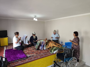 Айдаркен шаарындагы тылдын ардагерлерин жана узак жылдар бою саламаттыкты сактоо тармагында эмгектенген жарандарды колдоо иш-чарасы тууралуу